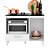 BALCAO FIT PARA COOKTOP COM RECORTE 1PT 1GAV BRANCO - Imagem 2