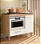 BALCAO FIT PARA COOKTOP COM RECORTE 1PT 1GAV FREIJO/ OFF WHITE - Imagem 1