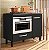 BALCAO FIT PARA COOKTOP COM RECORTE 1PT 1GAV PRETO - Imagem 1
