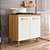 BALCAO PARA COOKTOP 80 CM C/ 02 PORTAS FREIJO/ OFF WHITE - Imagem 1