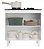BALCAO PARA COOKTOP 80 CM C/ 02 PORTAS BRANCO - Imagem 2