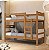BELICHE JASPE 100% MDF CINAMOMO/OFF WHITE - Imagem 1
