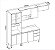 Cozinha Modulada Compacta FIRENZE - AMENDOA NUDE com 04 peças - Imagem 3