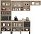 Cozinha Modulada Compacta FIRENZE -  AVENA GRAFITE com 04 peças - Imagem 2