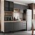 Cozinha Modulada Compacta FIRENZE -  AVENA GRAFITE com 04 peças - Imagem 1