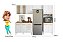 Cozinha Modulada Intenza NUBIA 4 Peças FREIJO/BRANCO - Imagem 3