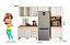 Cozinha Modulada Intenza NUBIA 4 Peças FREIJO/OFF WHITE - Imagem 3