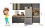 Cozinha Modulada Intenza NUBIA 4 Peças FREIJO/CHUMBO - Imagem 3