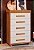 Comoda PARIS 5 gavetas NATURA/OFF WHITE - Imagem 1