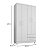 Guarda Roupa MADRI Rud Rack 04 portas BRANCO - Imagem 3