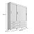 Guarda Roupa 3 portas de correr e 9 gavetas ITAPEMA BRANCO - Imagem 3