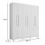 Guarda Roupa 6 portas PORTO BELLO BRANCO - Imagem 3