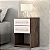 Mesa de Cabeceira BRUNA CHOCOLATE/ OFF WHITE - Imagem 1