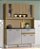 KIT COZINHA CORAL 8 portas DAMASCO RIPADO/OFF WHITE - Imagem 1