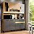 KIT COZINHA CORAL 8 portas DAMASCO RIPADO/CINZA - Imagem 1