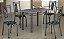 Conjunto de mesa MEAIPE com 4 cadeiras PRETO - Imagem 1