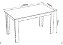 Conjunto de mesa PALLACE com 4 cadeiras BRISA MEL/LINHO INOX - Imagem 2