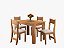 Conjunto de mesa PALLACE com 4 cadeiras BRISA MEL/LINHO OFF WHITE - Imagem 1