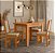Conjunto de mesa BELLAGIO com 4 cadeiras FREIJO/SAVANA - Imagem 1