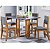 Conjunto de mesa HAVANA com 4 cadeiras SOL MEL/CINZA - Imagem 1