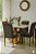 Conjunto de mesa ANJO com 4 cadeiras Gol MEL-OFF WHITE/MARROM - Imagem 1