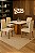 Conjunto de mesa ALICE com 4 cadeiras Olga 90X90 - Imagem 1