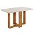 Conjunto de mesa HANA com 6 cadeiras Gol 1,60x80 MEL- OFF WHITE/BEGE - Imagem 2