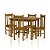 Conjunto de mesa MÔNACO com 4 cadeiras Imbuia - Imagem 1