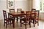 Conjunto de mesa VERNIZ com 6 cadeiras - Imagem 1