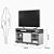 Rack DILI FREIJO/OFF WHITE para TV 50° - Imagem 2