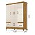 Guarda Roupa MS912 FREIJO/OFF WHITE - Imagem 3