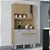 KIT COZINHA CORAL 6 portas DAMASCO RIPADO/OFF WHITE - Imagem 1