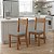 Conjunto 2 cadeiras BRISA MEL/LINHO INOX - Imagem 1