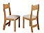 Conjunto 2 cadeiras BRISA MEL/LINHO BRONZE - Imagem 1