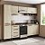 Cozinha modulada 4 peças EVOLUTION TANNAT/LEGNO CREMA - Imagem 1
