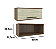 Cozinha modulada 4 peças EVOLUTION TANNAT/LEGNO CREMA - Imagem 4
