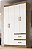 Grpa DALLAS 04 Portas e 02 Gavetas Off White / Castanho - Imagem 1