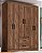 Grpa SIDNEY 06 Portas e 02 Gavetas Castanho - Imagem 1