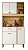 KIT COZINHA ERVA DOCE 90 CM FREIJO/OFF WHITE - Imagem 1
