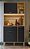 KIT COZINHA ERVA DOCE 90 CM FREIJO/PRETO - Imagem 1