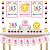 Kit Festa Fácil Kit Só Um Bolinho 365 Rosa Mêsversario Aniversário - Imagem 1