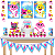 Kit Festa Fácil Kit Só Um Bolinho Baby Shark Rosa Tubarões Mêsversario Aniversário - Imagem 1