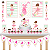 Kit Festa Fácil Kit Só Um Bolinho Bailarina Mêsversario Aniversário - Imagem 1