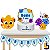 Kit festa fácil Kit Bolinho Básico Bolofofos Azul Mêsversário Aniversário - Imagem 2