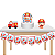 Kit festa fácil Kit Bolinho Básico Bombeiro Bombeiros Mêsversário Aniversário - Imagem 3