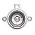 Suporte do Injetor do Queimador Semi Rápido para Fogão e Cooktop Brastemp Consul W10278959 - Imagem 2