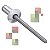 Rebite Repuxo Cor Aluminio Polido Para Forno Do Fogao Brastemp Consul W10295393 - Imagem 2