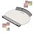 Tampa Movel para Maquina Lavadora de Roupas 09kg 11kg Brastemp W10460618 Original - Imagem 2