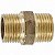 Niple 1/2 Npt Latão Conexão Dupla Para Instalação Gás Gn Glp - Imagem 2