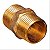 Niple 1/2 Npt Latão Conexão Dupla Para Instalação Gás Gn Glp - Imagem 3